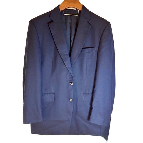 Burberry London Navy Super 150s & Cashmere Dual Vent Bond Street Blazer 41R - Picture 1 of 16